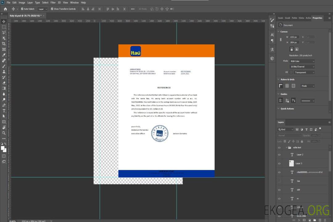 Brésil , Itau , reference template Brésil , Itau , reference template